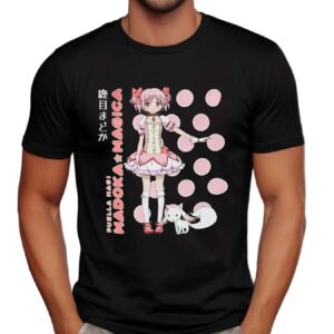 Puella Magi Madoka Magica Madoka Kaname Polka Dot Girls T Shirt