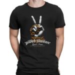 Gilded Illusion Greed's Prison World Adorned With Golden Chains T Shirt