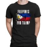 Filipinos For Trump Philippines Flag T Shirt