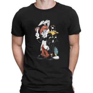 Bugs Bunny and Daffy Duck Looney Tunes Retro T Shirt