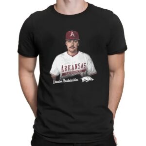 Landon Beidelschies Arkansas Razorbacks Portrait T Shirt
