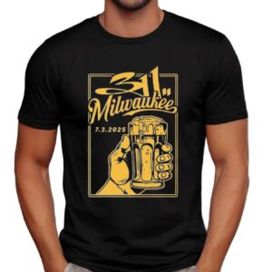 The 311 Milwaukee Tour WI 7 3 2025 Event Beer T Shirt