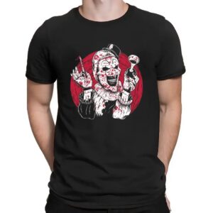 Killer Clown Bloody Vintage Circus Slasher Graphic Horror T Shirt