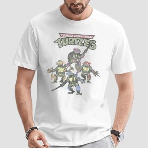 Teenage Mutant Ninja Turtles Retro Comic Style T Shirt
