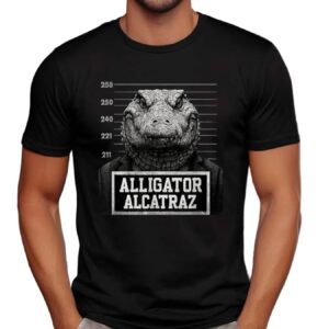 Alligator Alcatraz Florida Everglades Parody Mugshot T Shirt