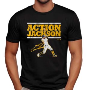 Action Jackson Chourio Milwaukee Brewers Baseball Signature T Shirt