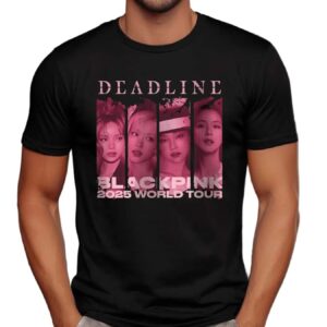 BlackPink Deadline Tour Jennie Jisoo Rose Lisa World Tour Merch T Shirt