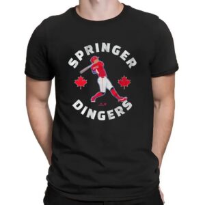 George Springer Toronto Blue Jays Canada Day Dingers T Shirt