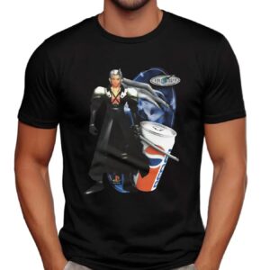 Sephiroth Final Fantasy VII Pepsi Video Game Soft Drink Mashup T Shirt