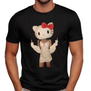 Hello Kitty In Sexy Nightgown Dark Humor T Shirt