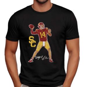 USC Football Jayden Maiava Superstar Pose Signature T Shirt