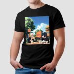 Naruto At Burger King Buger Mashup T Shirt