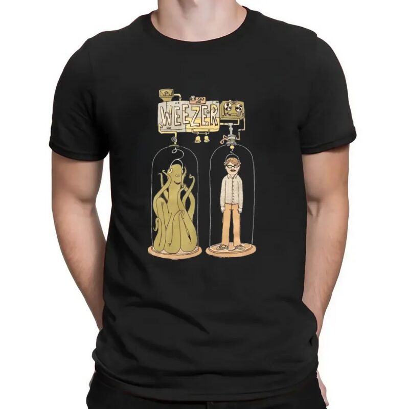 Weezer Alien and Man T Shirt