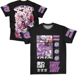 Monkey D Luffy Gear 5th V4 One Piece Streetwear Extra Print 2 Sides T Shirt