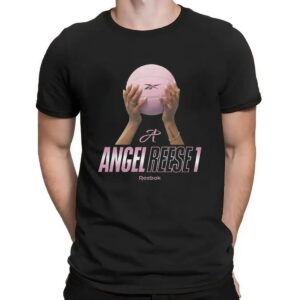 Angel Reese 1 Pink Basketball 2025 WNBA Game T Shirt