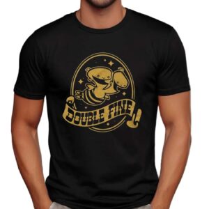 Double Fine Golden Two Head Baby 25th Anniversary T Shirt