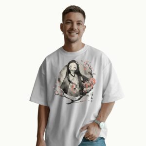 Demon Slayer Nezuko Anime Japanese Art Cherry Blossom T Shirt
