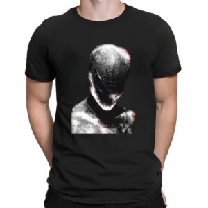 Glitch Spider Dark Venom Style Graphic T Shirt