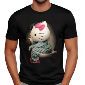 Hello Kitty Smoking In Toilet Meme T Shirt