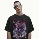 Kokushibo Upper Moon One Moon Breathing Multi-Eyes Demon Anime Graphic T Shirt