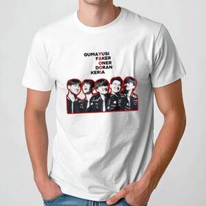 T1 Gumayusi Faker Oner Doran Keria Yaooi Esport Gamer T Shirt