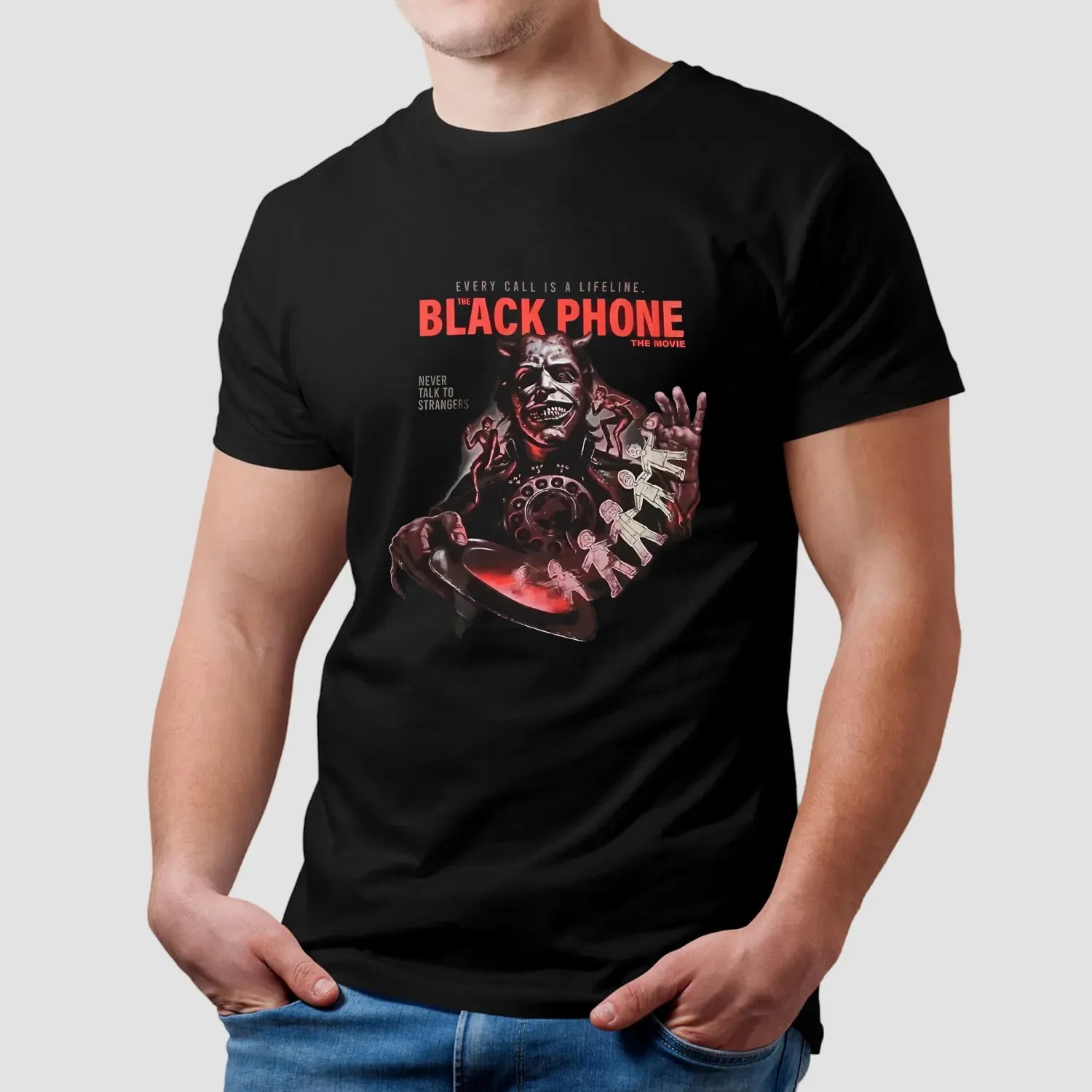 Fright Rags Every Call Is A Lifeline The Black Phone Movie Never Talk To Strangers T Shirt