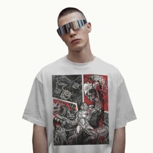 DOOM Slayer Demon Killer Comic Panel T Shirt