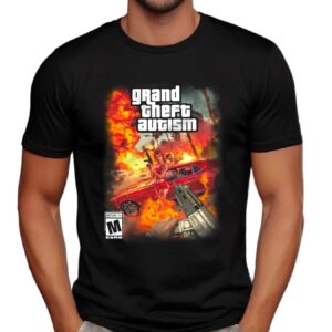 Grand Theft Autism Parody T Shirt