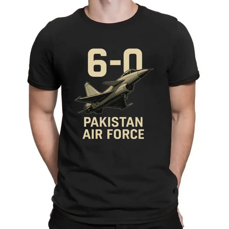 Abdul Qayyum Siddiqui Wearing 6-0 Pakistan Air Force T Shirt