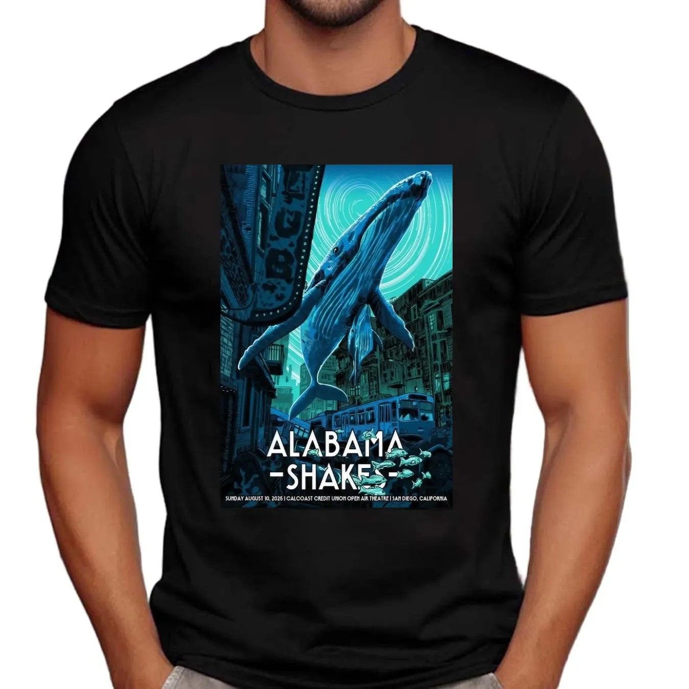 Alabama Shakes August 10 2025 California Concert Poster Print T Shirt