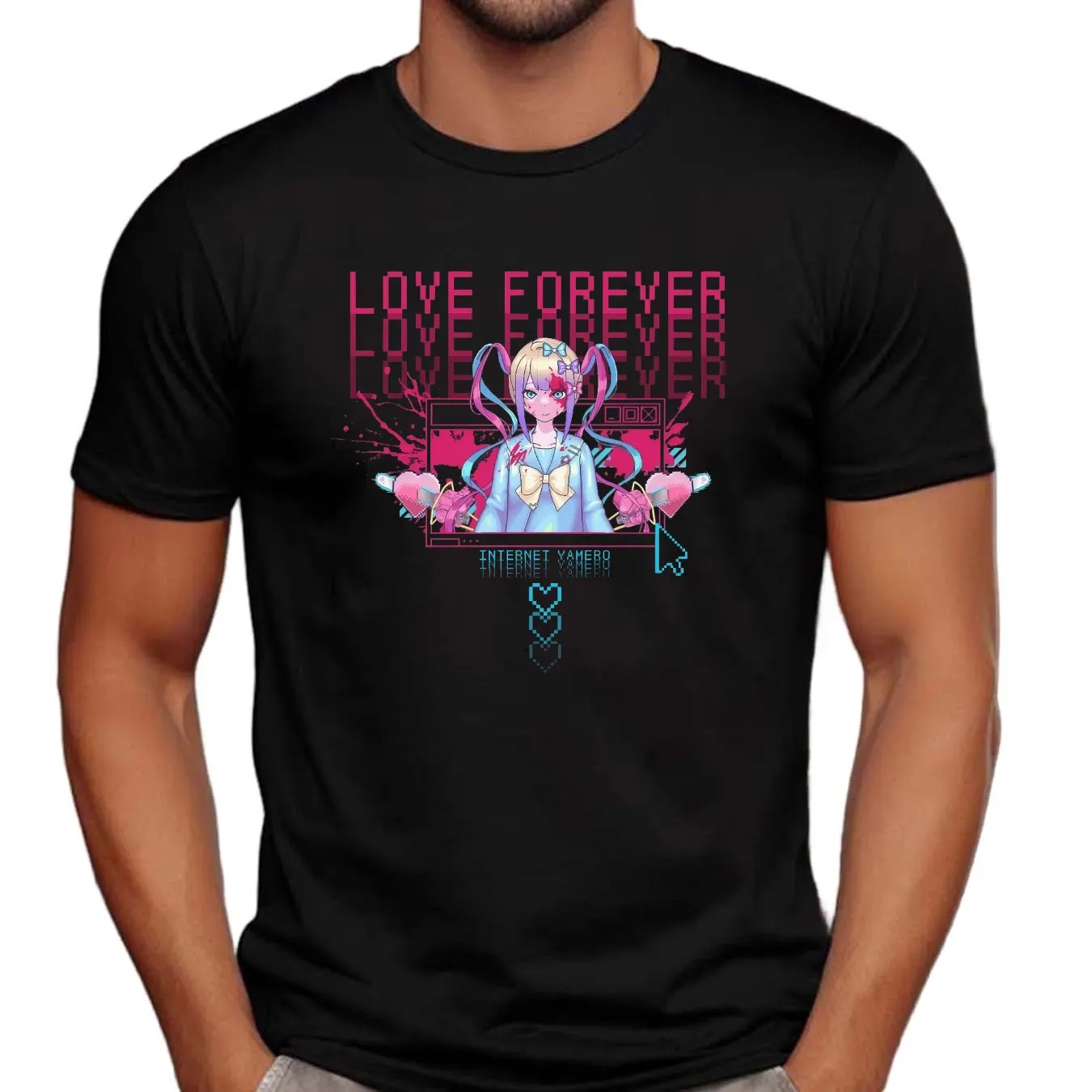 Ame Needy Streamer Overload Needy Girl Overdose Love Forever Internet Yamero T Shirt