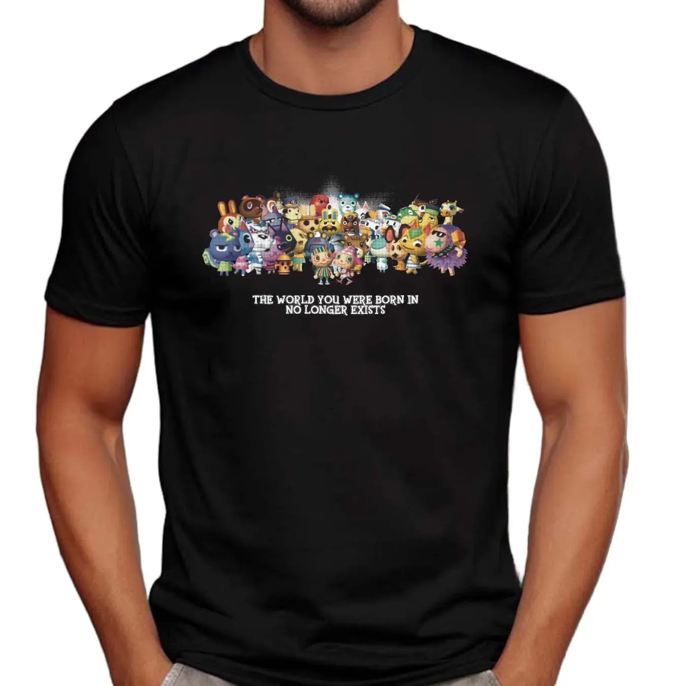 Animal Crossing New Horizons The World You Were Born In No Longer Exists Nintendo Switch Game T Shirt