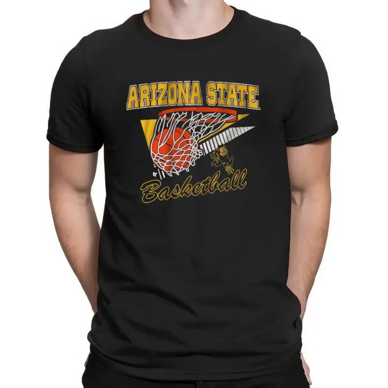 Arizona State Basketball Retro Swish T Shirt
