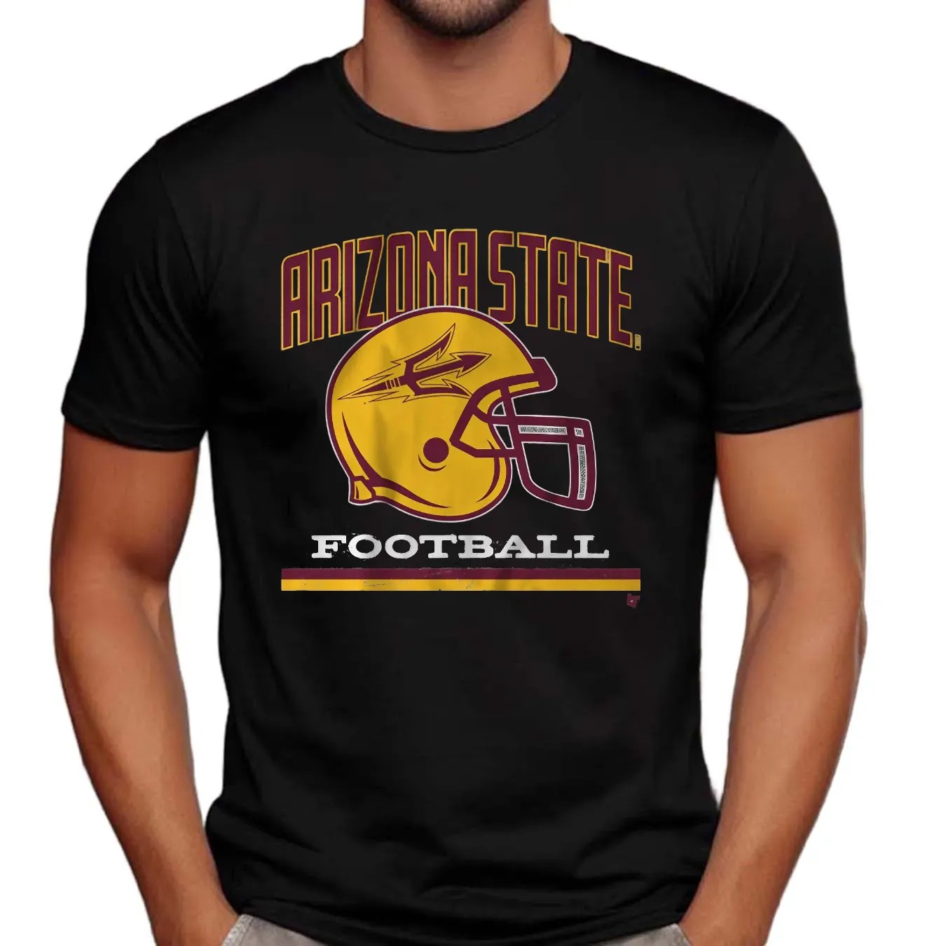 Arizona State Football Vintage Helmet T Shirt