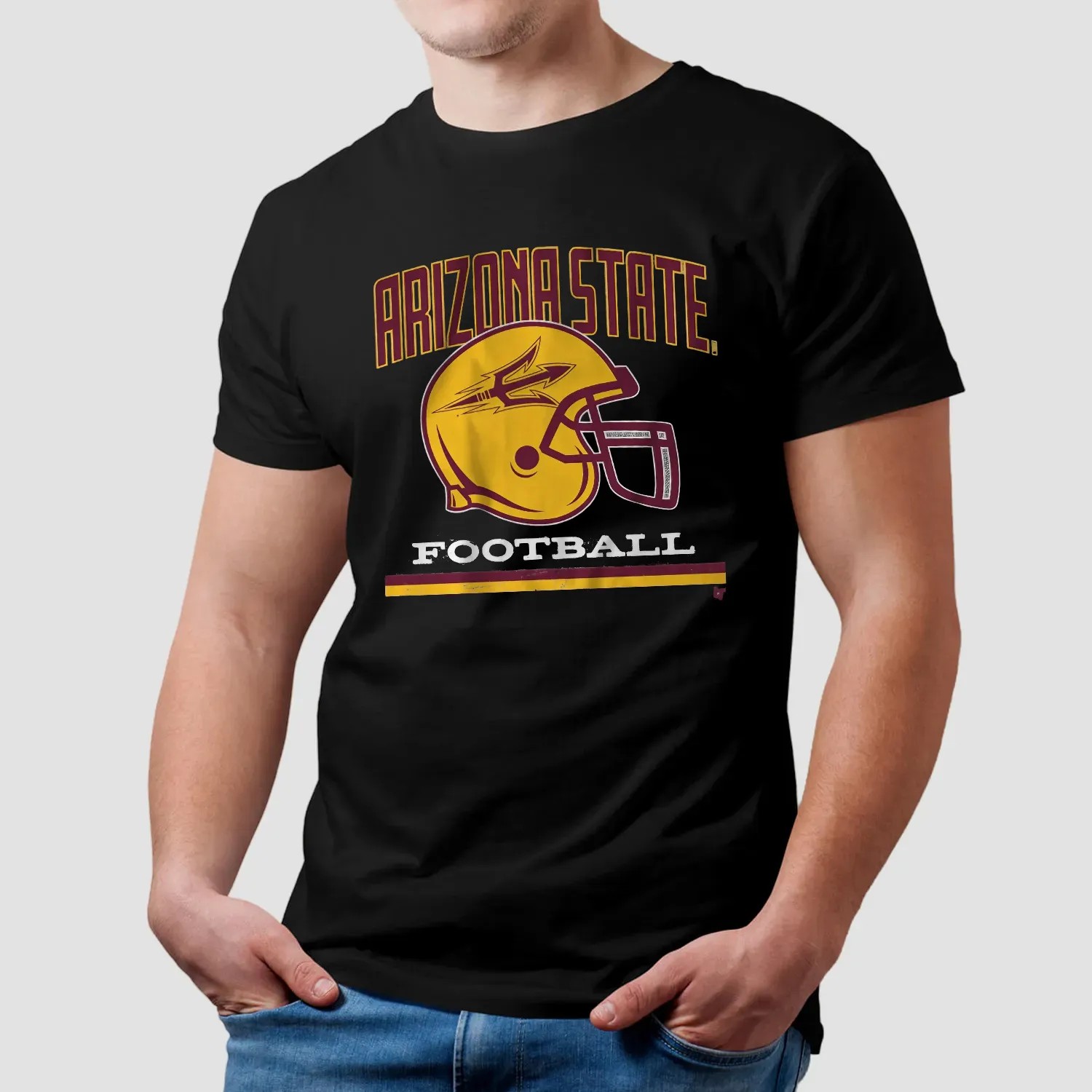 Arizona State Football Vintage Helmet T Shirt