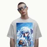 Berserk Griffith White Hair Falcon of Light Manga Graphic T Shirt