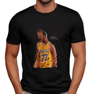 Luka Dončić Was Seen Wearing The 77 New Lakers Luka T Shirt