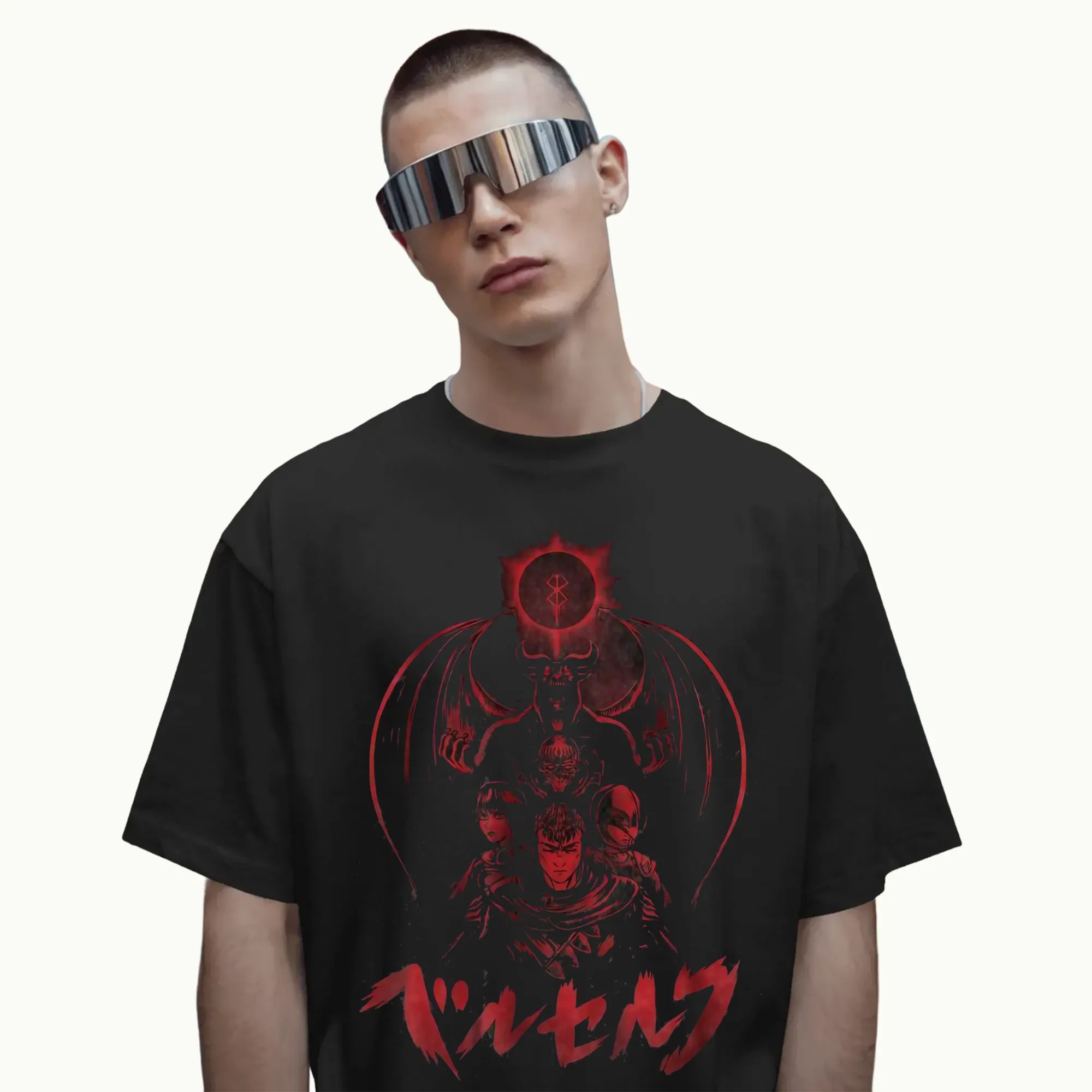 Berserk Brand of Sacrifice Guts, Casca, Griffith và Skull Knight Blood Eclipse T Shirt