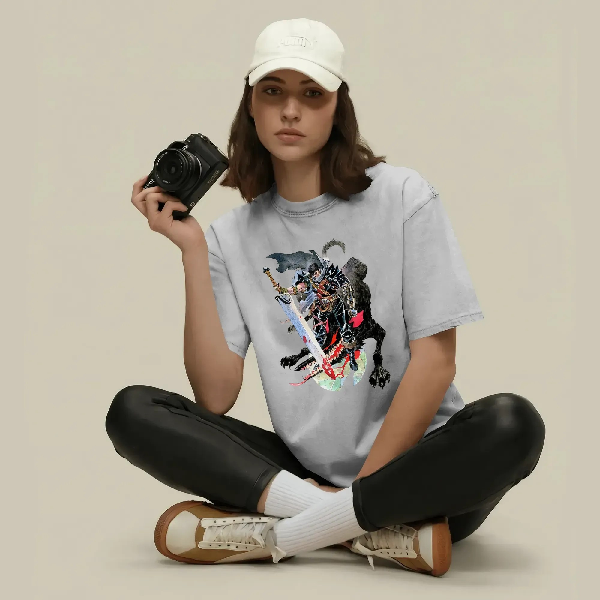 Berserk Guts Beast of Darkness Blooded Slayer Manga Graphic T Shirt