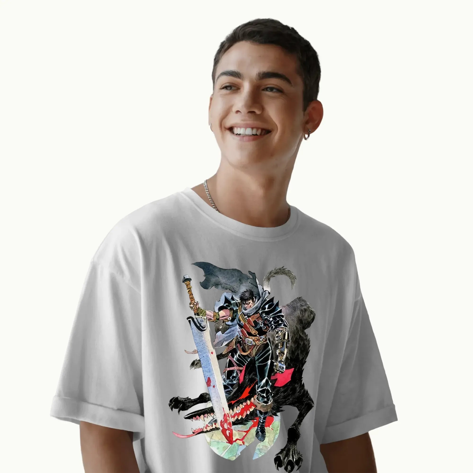 Berserk Guts Beast of Darkness Blooded Slayer Manga Graphic T Shirt