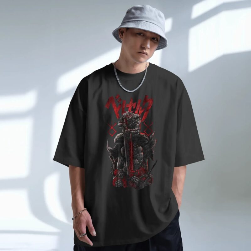 Berserk Guts Berserker Armor Blood Red Anime T Shirt