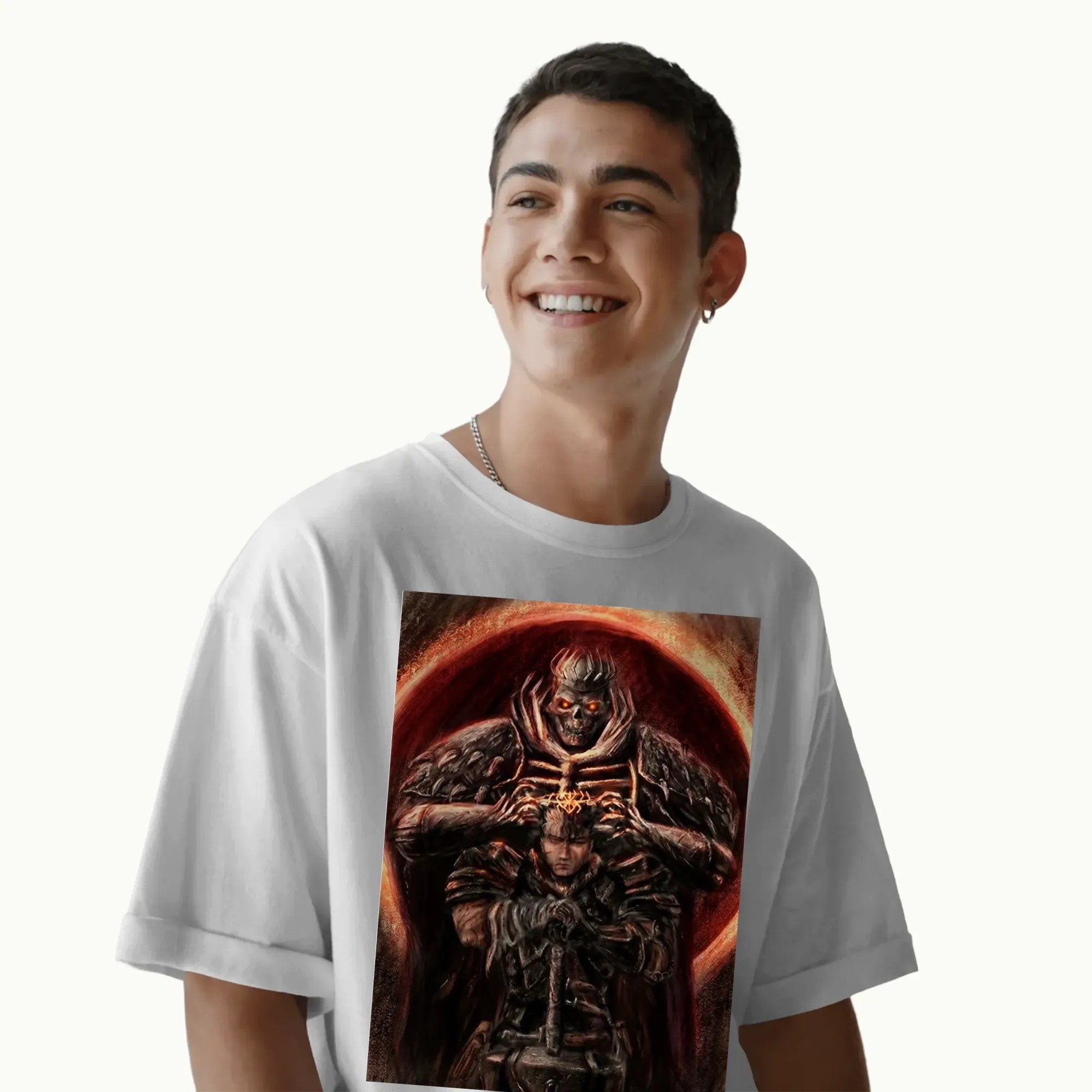 Berserk Guts Berserker Armor Dark Demon Control Manga Graphic T Shirt