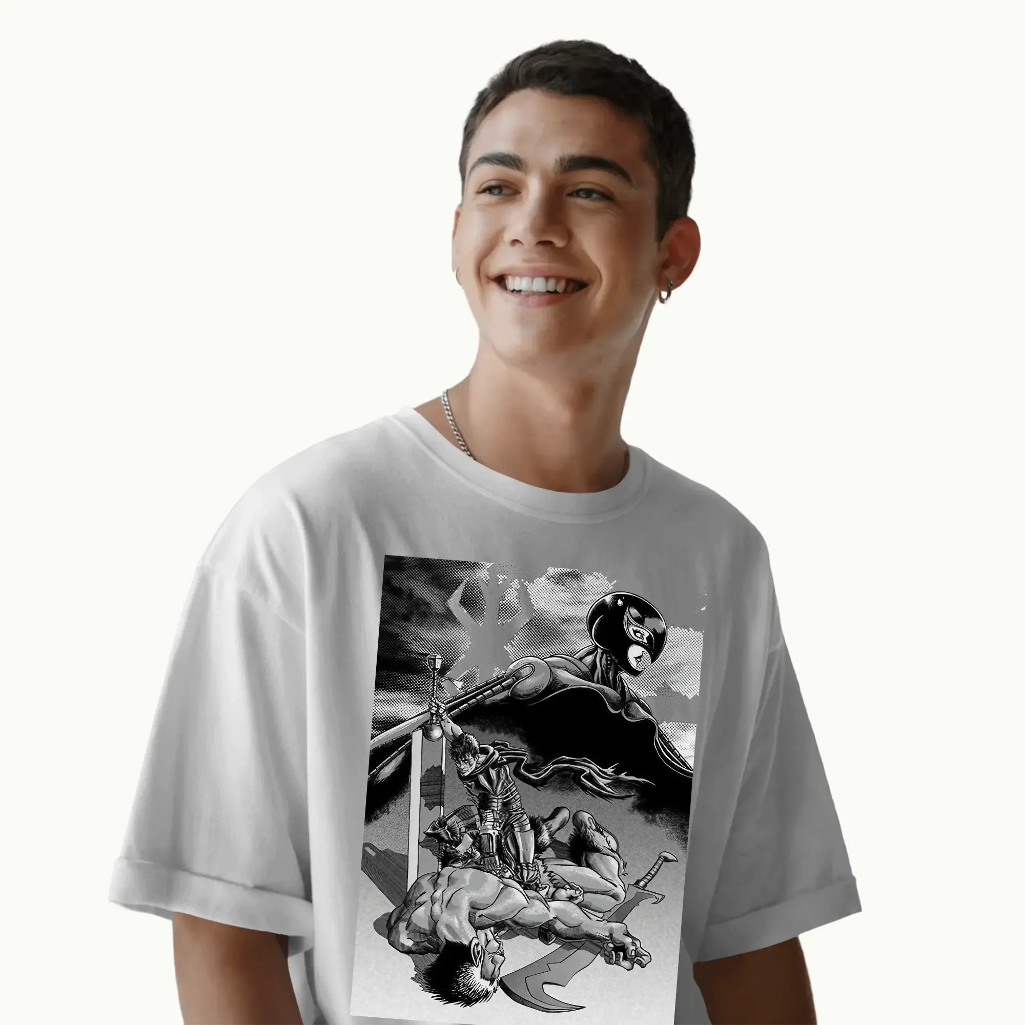 Berserk Guts vs Femto Brand of Sacrifice Dark Manga T Shirt