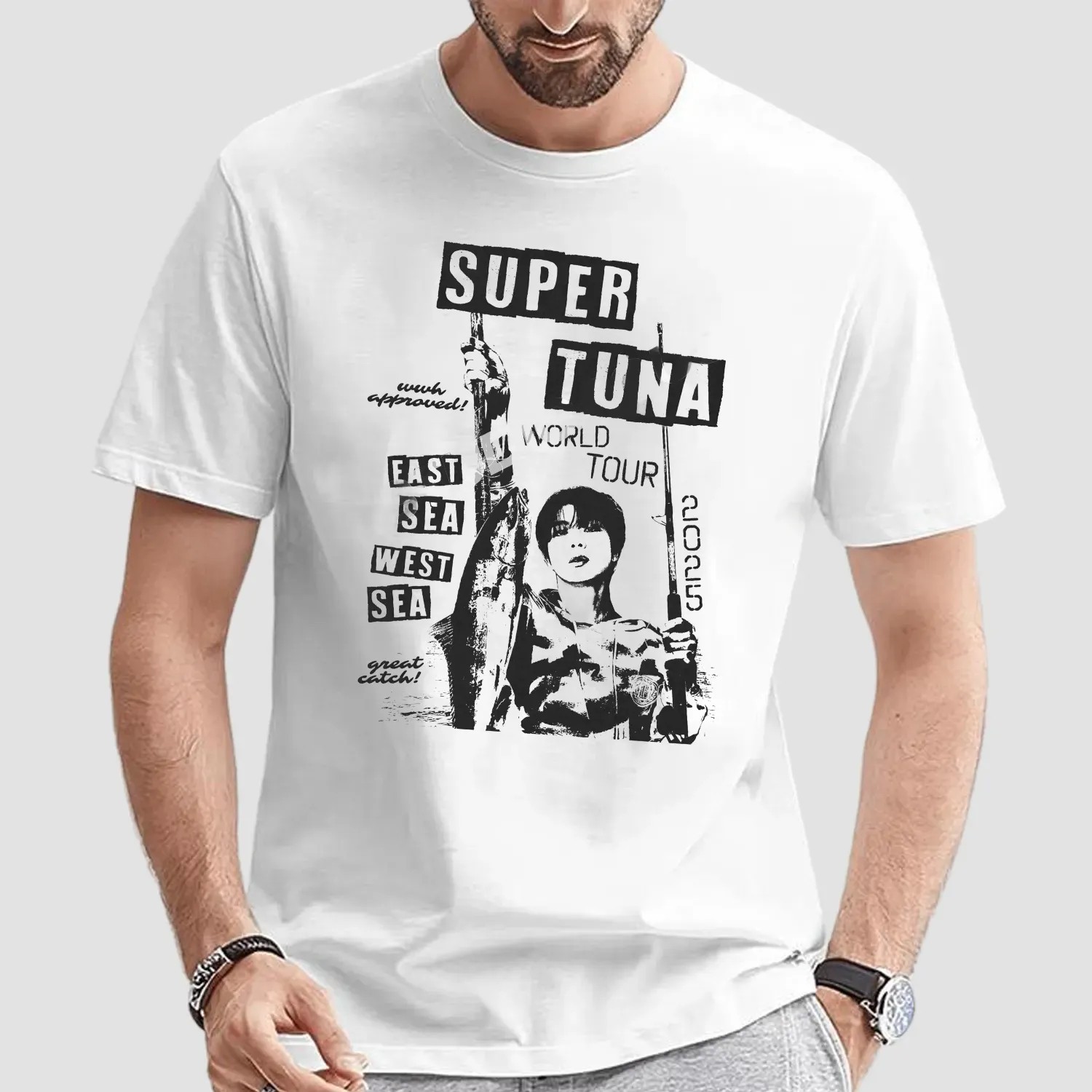 Bts Jin Kim Seok Jin Super Tuna World Tour East Sea West Sea T Shirt