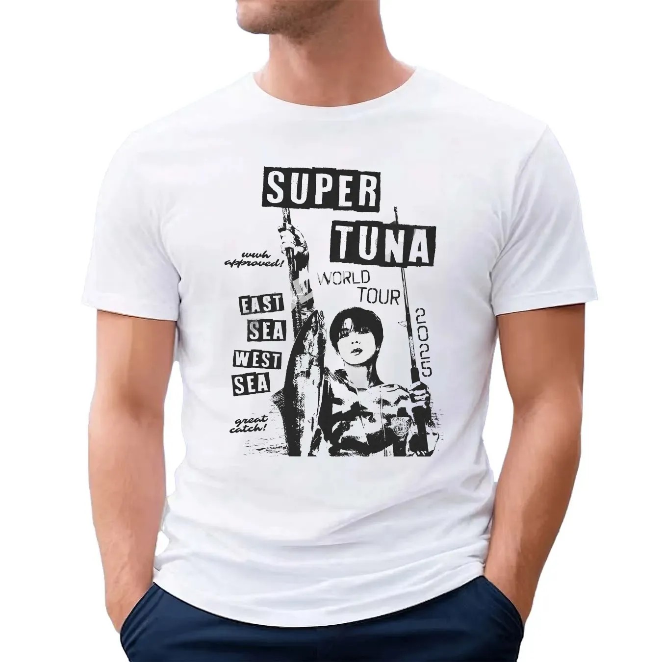 Bts Jin Kim Seok Jin Super Tuna World Tour East Sea West Sea T Shirt