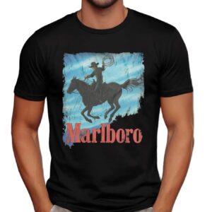 Marlboro Cowboy Blue Sky T Shirt