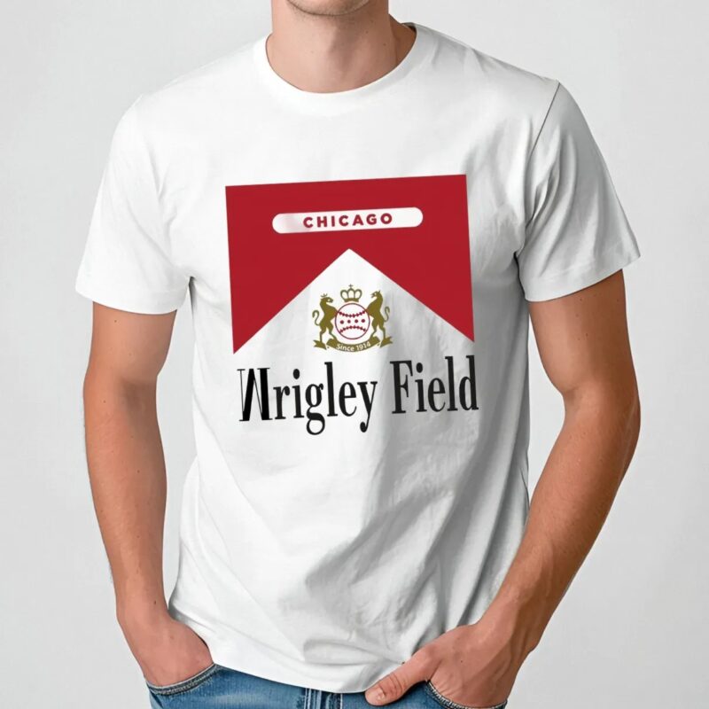 Chicago Cubs Since 1914 Wrigley Field Marlboro T Shirt