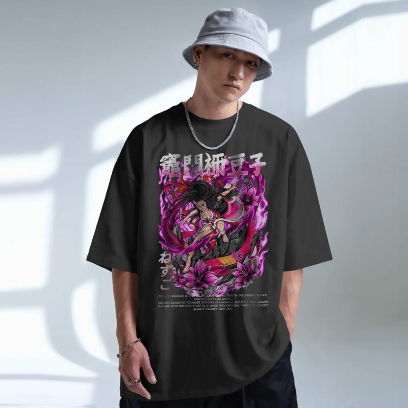 Demon Slayer Nezuko Kamado Blood Demon Art Kimetsu no Yaiba Anime T Shirt