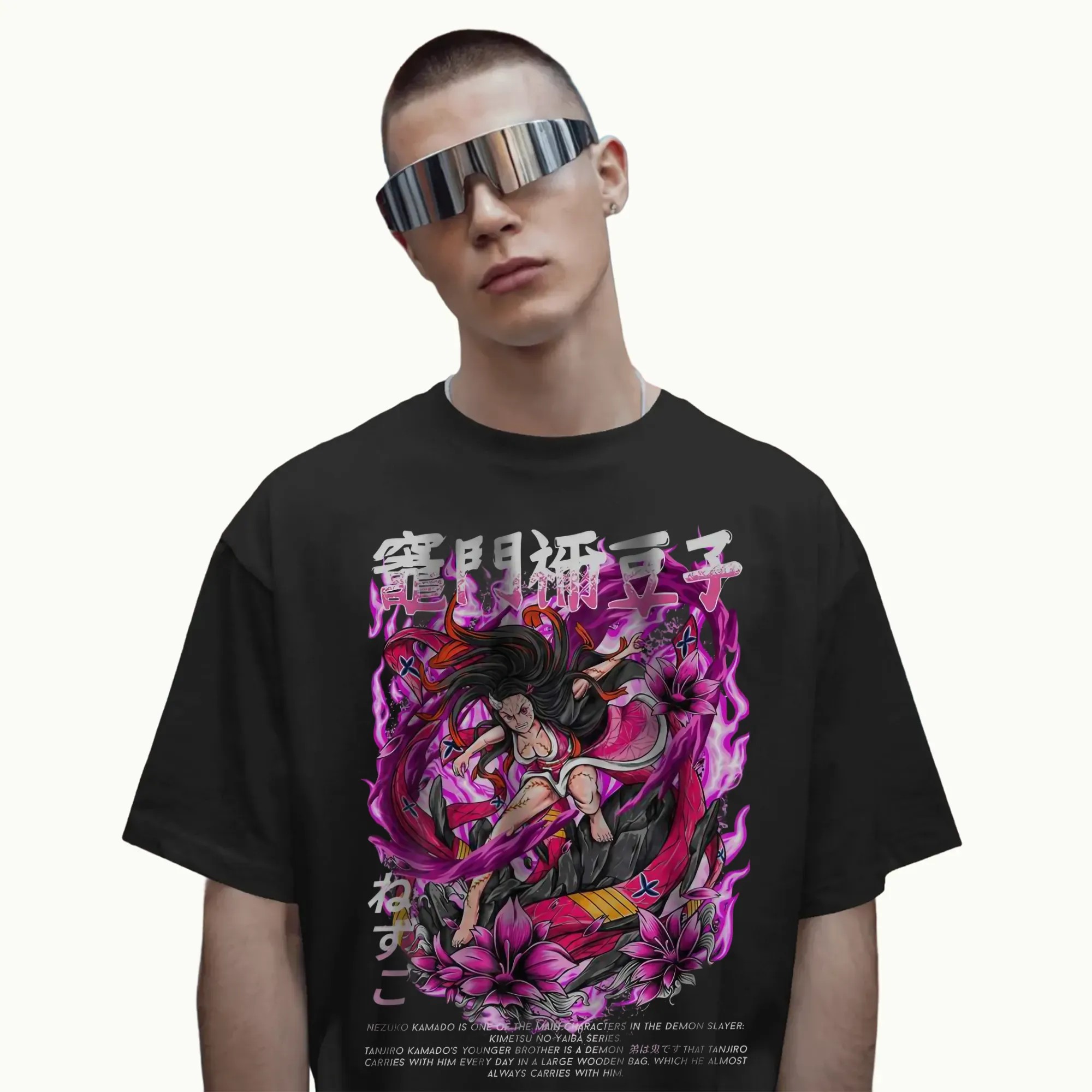 Demon Slayer Nezuko Kamado Blood Demon Art Kimetsu no Yaiba Anime T Shirt