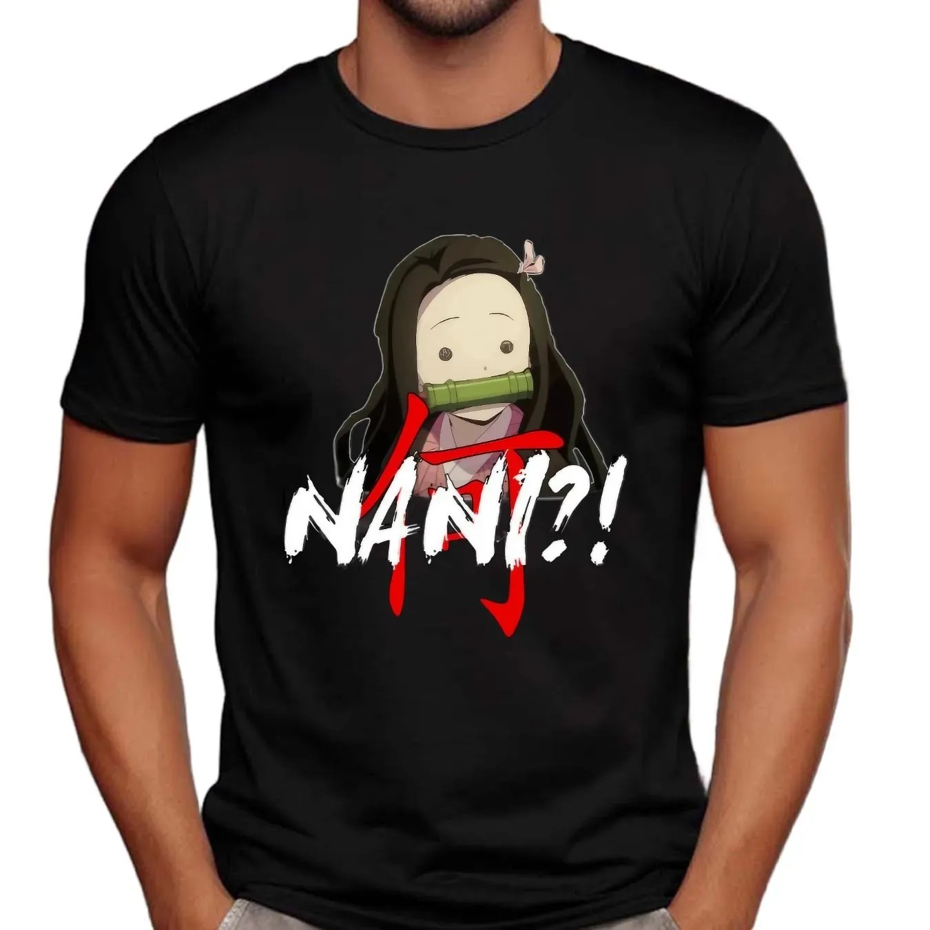Demon Slayer Nezuko Nani Kimetsu No Yaiba Character Meme T Shirt